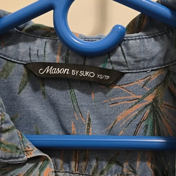 tropical pattern blouse - Picture 2 of 4